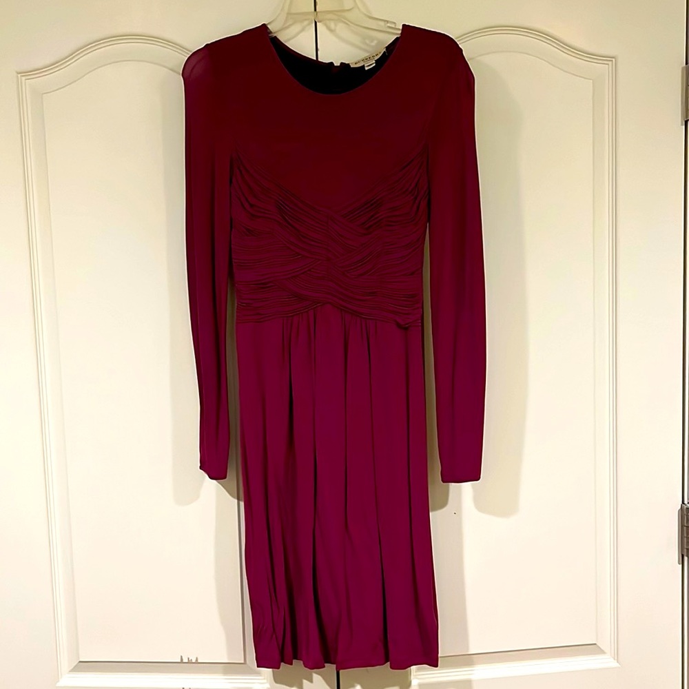 Burberry London Burgandy Dress size 6.